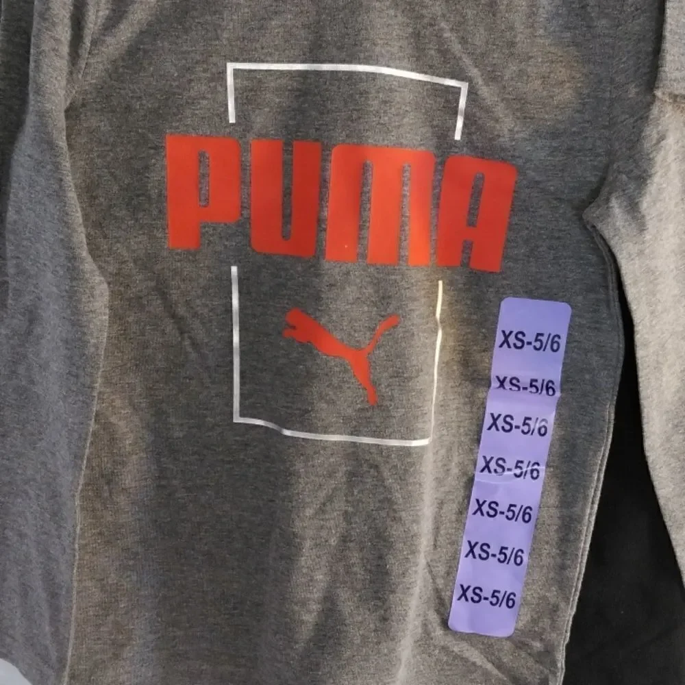 Boy's 3 Piece Puma Pants Shirt Active Wear Set Size XS 5/6 - Picture 2 of 7
